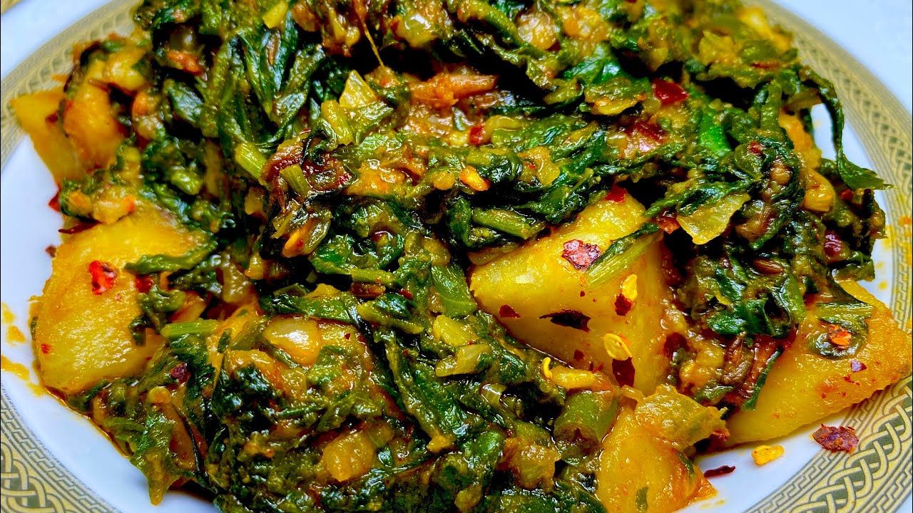 ALOO PALAK KI SABJI RECIPE