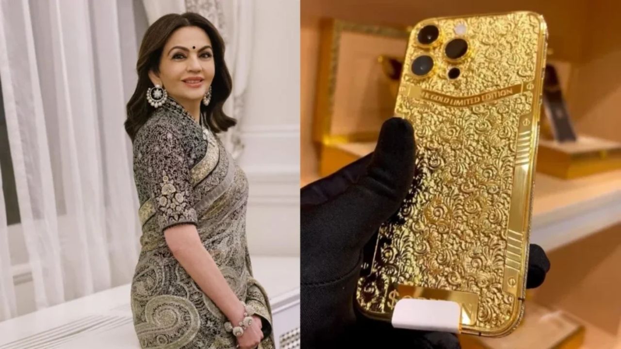 Nita Ambani uses an iPhone