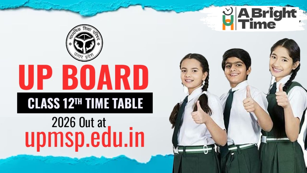 UP Board 12th Timetable 2026